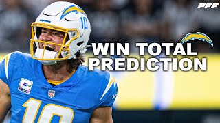 Predicting the Los Angeles Chargers 2024 Win Total  PFF [upl. by Acillegna273]