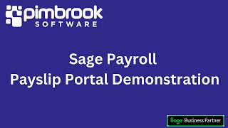 Sage Payroll  Payslip Portal Demonstration [upl. by Aminta]