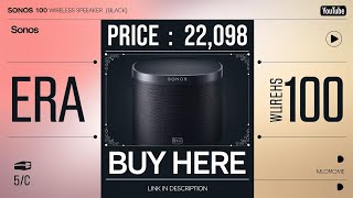 Sonos Era 100 Wireless Speaker  NextGen Stereo Bookshelf Speaker Black views youtuber [upl. by Anderson]