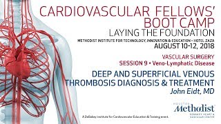 Deep and Superficial Venous Thrombosis Diagnosis amp Treatment John Eidt MD [upl. by Annaehs904]