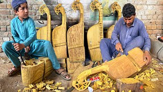 Crafting Tradition  The Art of Making a Rabab by Pakistani Skilled Craftsmen [upl. by Meekyh318]