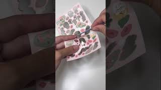 Flower🌷👧🏽girl mini kawaii scrapbooking creative sticker cute flowers scrapbooking asmr [upl. by Etirugram104]