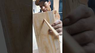 Como hacer tarugos de madera con destornillador woodworking carpinteroperuano carpentry [upl. by Relyhcs]