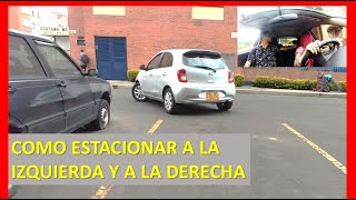 Clase de ESTACIONAR EN BATERIA a 90°  ¿Cómo estacionar en un centro comercial [upl. by Ardeahp]