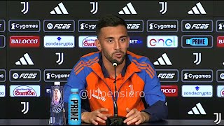 NICO GONZALEZ conferenza stampa di presentazione alla JUVENTUS quotThiago Motta è incredibilequot [upl. by Orlanta145]