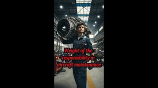 The weight of responsibility in aircraft maintenance engineering AircraftMaintenance shorts [upl. by Arej785]