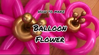 How to make balloon flower  balloon flower tutorial  DIY balloon flower balloons balloonflower [upl. by Petey]