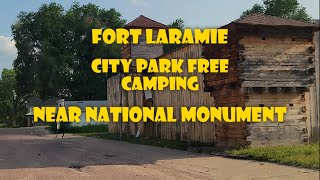 Fort Laramie City Park Free Camping Near National Monument [upl. by Clywd653]