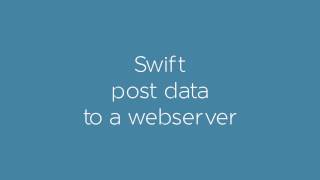 Swift 3 send data with an HTTP POST request to a web server using NSUrlsession in iOS [upl. by Aicirtal796]