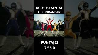 PUNTAJES KOUSUKE SENTAI TURBORANGER [upl. by Hutchings407]