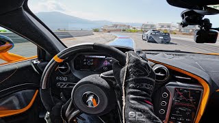 First Drive in My 750S on TRACK McLaren Pro Driver had This to Say [upl. by Htaras]