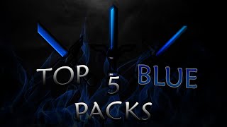 TOP 5 BLUE PVP TEXTURE PACKS  Minecraft 188  High FPS [upl. by Htenaj]