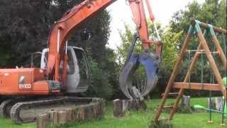 Hitachi EX100 Digger in action [upl. by Jews73]