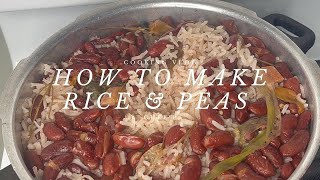 JAMAICAN STYLE RICE amp PEAS  CHEF P [upl. by Nanerb]