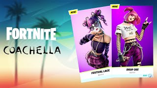 NEW Fortnite Coachella Event amp Leaked Skins Release Date [upl. by Neirol]