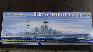 HMS HOOD 1200 Scale Paper Models [upl. by Orgalim]