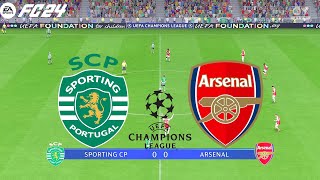 FC 24  Sporting CP vs Arsenal  Champions League UEFA  PS5™ Gameplay [upl. by Ellerol]