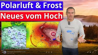 Schwung Polarluft Frost und neues vom Hoch nächste Woche [upl. by Choo935]