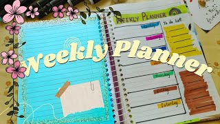 Easy Weekly Planner Ideas How to make a weekly planner for October  planner [upl. by Rima409]