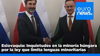 Eslovaquia Inquietudes en la minoría húngara por la ley que limita las lenguas minoritarias [upl. by Yanffit]