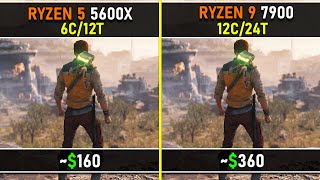 Ryzen 5 5600X vs Ryzen 9 7900  10 CPU Intensive Games Tested  How Much Performance Can You Gain [upl. by Garris]