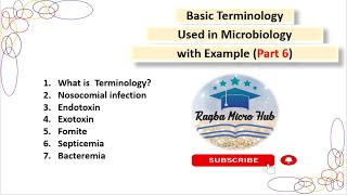 Basic Terminology used in Microbiology with Example part6raqbamicrohubmicrobiologybasicterms [upl. by Sanchez]