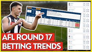 Betting Tips Trends amp Predictions For ALL Matches In Round 17  2024 AFL Season [upl. by Airotcivairam]