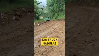 6X6 TRUCK NADULAS HABANG PAPAAKYAT offroading truckdriver [upl. by Ramuk]