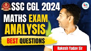 SSC CGL Analysis 2024  SSC CGL 10 Sept Shift1 Complete Analysis1  Rakesh Yadav Sir cglpre2024 [upl. by Inacana]