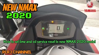 How to set time and oil service reset to new NMAX 2020 model [upl. by Narud962]