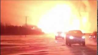 TransCanada Pipeline Explosion in Manitoba [upl. by Edrick331]