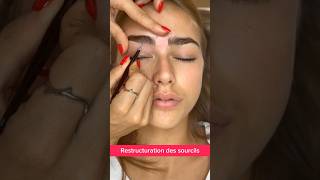 Restructuration et coloration des sourcils 3 brows eyebrows eyebrowtutorial browshaping [upl. by Aurilia]