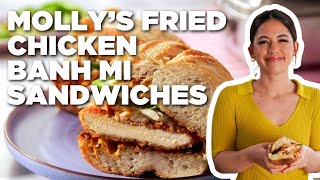 Molly Yehs Fried Chicken Banh Mi  Girl Meets Farm  Food Network [upl. by Winston351]