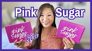 Double Unboxing Pink Sugar Box amp Pink Sugar Girl Box  July 2024 [upl. by Llertnek]