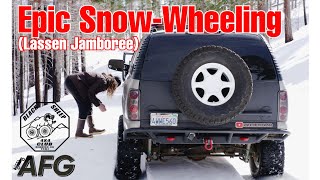 Epic SnowWheeling Day  Lassen Jamboree [upl. by Esetal]