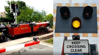 Dymchurch Eastbridge Road Level Crossing Kent [upl. by Nyrahs]