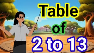 Table of 2 to 13 2 to 13 ka Table 2 se 13 tak ka Table 2 to 10 2 to 5 2 to 15 16 November 2024 [upl. by Erdnaet]