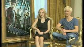 Interview Tom Felton and Evanna Lynch in Greece [upl. by Nabatse]