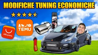 MODIFICHE AUTO ECONOMICHE per rendere la tua auto TUNING con pezzi AlieXpresTemu [upl. by Mahgirb995]