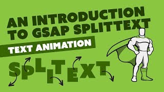 Text animation tutorial  An introduction to GSAP SplitText [upl. by Notyad891]