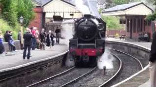 Llangollen Railway  Along Western Lines Steam Gala 2014  Llangollen Station [upl. by Sivar]