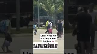 Lionel Messi has officially arrived in Miami 🇺🇸 [upl. by Wulfe]