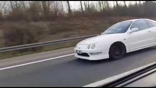 Honda Civic EG5 B18C6 NA vs Honda Integra DC2 B18C6 NA 5th Gear Race Part2 [upl. by Fenton]