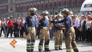 Demuestran bomberos capitalinos reacción ante sismo [upl. by Adelric176]