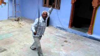 Rajput sword fencing with two Talwars Rajasthan India [upl. by Kawasaki]