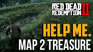 Red Dead Redemption 2  The Poisonous Trail Map 2 Treasure Location [upl. by Thaddus]