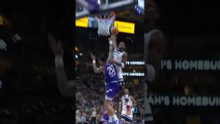 ANT EDWARDS WITH DUNK OF THE YEAR 😨🔥 shorts nba dunk [upl. by Basilio201]