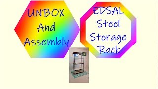 Unboxing and assembly of Edsal Steel Storage Rack [upl. by Gearard699]