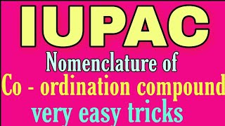 Iupac nomenclature of coordination compoundsBSC 2nd year inorganic chemistry notes knowledge ADDA B [upl. by Paddy]