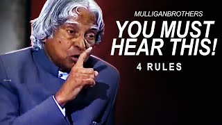 The Most Inspiring Speech 4 True Rules To Success  A P J Abdul Kalam [upl. by Arahsit]